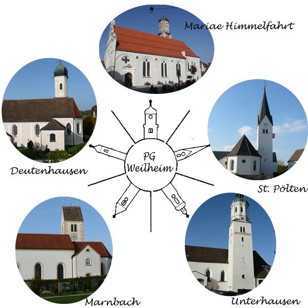 Weilheim, St. Pölten, Unterhausen, Marnbach, Deutenhausen